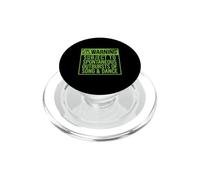 Advertencia SUJETO ARRBOS ESPONTÁNEOS DE CANCIÓN Y Danza Meme PopSockets PopGrip para MagSafe