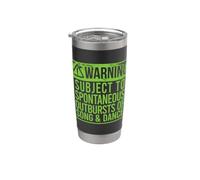 ADVERTENCIA SUJETO ARRBOS ESPONTÁNEOS DE CANCIÓN Y DANZA Meme Vaso térmico de acero inoxidable de doble pared