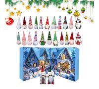 Adviento de gnomo de Navidad 2025 | Muñeca coleccionable de Adviento de 24 días 2025, figuras de muñeca enanas, colgantes para adultos, niños, niñas, amigos, familia, tienda de hogar