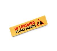 Advivio Funny in Training - Etiqueta de identificación para colgar en la correa del perro, letrero de alerta de manga con texto en inglés "Do Not Pet Leash Sleeve", accesorios para perros de trabajo