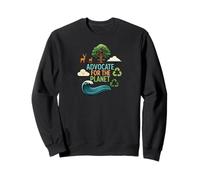 Advocate For The Planet Earth Nature Recycling Save Ocean Sudadera