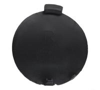 Advokingtap 1 cubierta de ojo de remolque para parachoques trasero para Mazda 3 Hatchback 2019-2023, tapa de repuesto de plástico negro izquierda derecha, borde exterior resistente a la intemperie