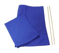 Advokingtap 1 juego de fundas de asiento lavables para silla de director, funda de repuesto de lona de poliéster con rayas azules y blancas, kit plegable para barra redonda (azul)