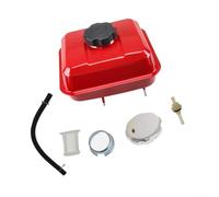 Advokingtap 1 juego de tanque de combustible de 3.6 L con tapa y filtro para Honda Gx140 para Gx160 para motores Gx200, construcción de hierro grueso para cortacésped de alta resistencia, jardín