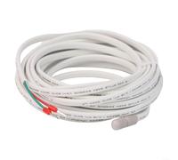 Advokingtap 1-Pack 5M Eléctrico Piso Calefacción Temperatura Sonda Línea 10K3950 Sensor IP68 Impermeable Para Termostato Tubo Monitoreo Agua Blanco