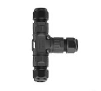 Advokingtap 1 paquete de conectores de cable de tarjeta P20T de 2/3 núcleos de nailon impermeable rápido IP68 para cable de 05-25 mm² para iluminación exterior de panel solar (3 núcleos de 5 a 9 mm)