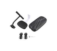 Advokingtap 1 Unidades Bicicleta Asiento Trasero Cojín Con Reposabrazos Y Pedales Esponja Elástica PU Para Niños Seguro Cómodo Equitación Negro 335X157x4cm