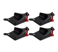 Advokingtap 4 Pcs Car Hose Guides Tire Anti-Pinch Tool For Wash Water Pipe Tube Roller Black Orange Plastic Auto Detailing Care Kit(negro)