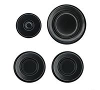 Advokingtap 4 tapas de quemador de gas para estufas SABAF, hierro y aluminio, distribución uniforme del calor, 55 mm, 75 mm, 100 mm, color negro, se adapta a cocinas medianas, planas, cóncavas, fácil