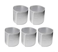 Advokingtap 5 fundas de aislamiento térmico para macetas al aire libre, película de aluminio transpirable, resistente a la intemperie, varios tamaños, plateadas, extraíbles y plegables (altura 20 cm)