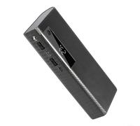 Advokingtap 5-Pack 21700 Flat for Head Battery Holder Case 5V 21A USB Power Bank Box DIY Solderless Charging Shell con pantalla LED para acampar al aire libre Negro (negro)