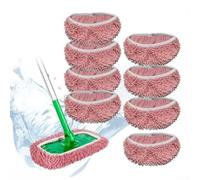 Advokingtap Almohadillas reutilizables para fregona Swiffer, paquete de 8 paños húmedos de microfibra y chenilla y paños de barrido secos, almohadillas húmedas para limpieza de superficies/suelos de
