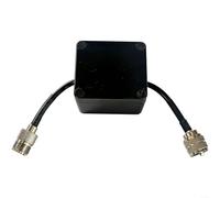 Advokingtap Bobina magnética del estrangulador del anillo EM25 Balun actual 1:1 con la caja protectora del ABS y la base de la ferrita para la operación del campo de la radio 18-30MHz de onda corta