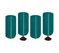 Advokingtap Bolsa de invierno para protección contra heladas, diseño superior redondeado con tela no tejida, cremallera y cordón, 100 x 120 cm o 120 x 180 cm (100 x 120 cm, 2 piezas)