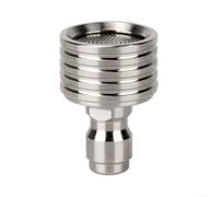 Advokingtap Boquilla de chorro de acero inoxidable, accesorio de arandela de alta presión, conexión rápida, acoplador de 1/4 pulgadas, herramienta de limpieza eficaz para entrada de coche, patio