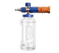 Advokingtap Cañón de espuma para lavado de coche, 1000 ml, 14 PA, 4000 PSI, olla de espuma ajustable, control de espuma de acero inoxidable, conector de latón de 1/4 pulgadas para limpieza de suelo de
