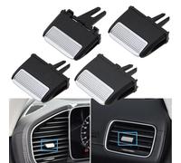 Advokingtap Clip de ajuste de paleta de ventilación de aire acondicionado, galvanizado para Mercedes W167 GLS/GLE modelos 2020-2022, reemplazo de acabado cromado (centro)