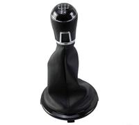 Advokingtap Cubierta de perilla de cambio manual compatible con GOL para G5 para G6 para Saveiro para Vermelho 2009-2016 ABS plástico y cuero resistente al desgaste estilo personalizado actualización