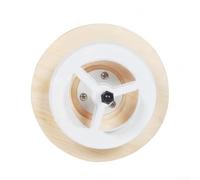 Advokingtap Difusor de suministro y extracción para sauna - Válvula de aire ajustable para pared y techo - Cubierta de ventilación - Madera