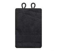 Advokingtap EDC - Bolsa organizadora de bolsillo de tela Oxford con correa ajustable, color negro, 145 x 95 cm, riñonera con múltiples compartimentos para viajes, fitness y viajes diarios