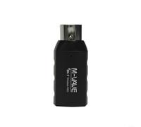 Advokingtap Emparejamiento automático inalámbrico de baja latencia para adaptador MIDI para M-VAVE SK7 2.4GHz 25 horas de batería doble receptor transmisor para MIDI a USB para músicos de estudio y en