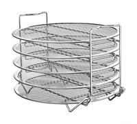 Advokingtap Estante de enfriamiento de 5 capas para freidora de aire, deshidratador apilable de acero inoxidable y bandeja de vapor para cocina, preparación de alimentos y uso doméstico