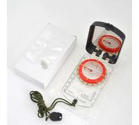 Advokingtap Estilo de tarjeta luminosa portátil para brújula, magnética con luz LED, orientación de mapa, herramienta de señalamiento norte para navegación al aire libre, escalada, camping (blanco