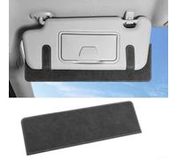 Advokingtap Extensor de visera solar de cuero para coche, panel antirreflejos, 38 x 11,8 cm en negro, para reducir la tensión ocular y un interior más fresco durante la conducción diurna (negro)