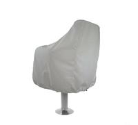Advokingtap Funda de asiento de barco Oxford 210D, impermeable, escudo protector para yate, barco, silla de capitán, uso marino, almacenamiento plegable, color blanco, 56 x 61 x 64 cm (56 x 61 x 64 cm