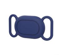 Advokingtap Funda protectora de silicona para mascotas, bucle para collar de perro y gato, soporte impermeable para mascotas, para etiquetas de banda Xiaomi, accesorios para mascotas (azul marino)