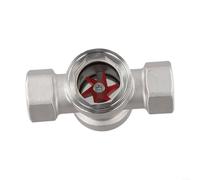 Advokingtap Indicador de flujo de agua concéntrico de acero inoxidable 304 para detectar anomalías de flujo en sistemas industriales para tuberías DN8 DN10 DN15 DN20 DN25 (DN25)