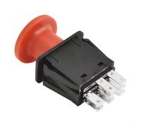 Advokingtap Interruptor de cortacésped de repuesto para 582107602, 539101768, 582107601 para modelos de giro cero, plástico rojo, ideal para jardín, patio, trabajo al aire libre (rojo)