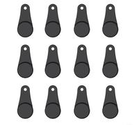 Advokingtap Juego de 12 hebillas magnéticas de silicona para asegurar papel pergamino, compatible con modelos de cesta de hierro para cocinar y hornear en casa (negro)