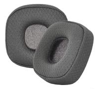 Advokingtap Juego de 2 almohadillas + 1 diadema para auriculares Marshall Major V, color marrón, refrescante, impermeable, transpirable, diseño para juegos y larga escucha (A)