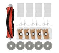 Advokingtap Juego de 21 piezas de repuesto para robot aspirador Ultenic Mc1, cepillo principal, cepillos laterales, filtros, almohadillas de fregona, compatible con TESVOR M2, ideal para limpieza del