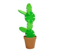 Advokingtap Juego de 6 posavasos de EVA con aislamiento térmico, protección contra manchas de agua, ahorro de espacio con almacenamiento de macetas, diseño decorativo juguetón, verde y marrón, 9 cm