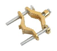 Advokingtap Juego de abrazaderas de tierra de aleación de cobre de 1/3 piezas de 1/2-1 pulgada para una conexión segura de cable de tierra a tuberías de agua y estructuras de acero (1 unidad)