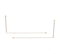 Advokingtap Juego de varillas de sonda de cobre para detección de agua y metales con barra de presión de cobre del 99,9%, 2 piezas, 12 pulgadas, fácil de transportar para uso en exteriores