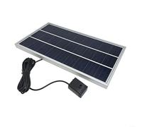Advokingtap Kit de bomba de fuente solar de 10 W con 9 boquillas, función de agua automática para jardín, estanque de baño de pájaros, decoración exterior ABS (6 W)