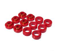 Advokingtap Kit de bujes de montaje de carrocería y cabina de 12 piezas 7-108 para Chevrolet C10/C20/K10/K20/K30 1981-1987, goma de amortiguación roja, conducción todoterreno y calle