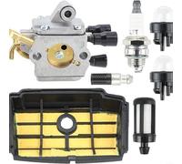 Advokingtap Kit de carburador para motosierra modelo MS194 MS194T MS194TC MS194TCE, construcción de aleación de aluminio con accesorios, adecuado para patio y jardín