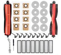 Advokingtap Kit de piezas de vacío con cepillo de rodillo principal, cepillos laterales, paños de fregona, filtros HEPA y bolsas de polvo para robot aspirador Xiaomi 5 Pro/OV21GL,