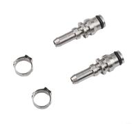 Advokingtap Mmale - Juego de 2 vástagos de conector de manguera para Karcher para PUZZI 100/200/300/400/8/1 Pro Series limpiador de alfombras y tapicería, acero inoxidable 304, para limpieza