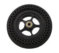 Advokingtap Neumático sólido de 6 pulgadas con eje central de 8 mm, rueda de goma 6 x 1 1/4 para scooter eléctrico, componente de reparación de silla de ruedas (1 unidad)