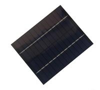 Advokingtap Panel solar de 5 W 12 V para cargar batería de 9 V-12 V, módulo de polisilicio para luces de calle y ventiladores, negro 110 x 136 mm