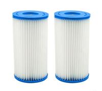 Advokingtap Paquete de 2 cartuchos de filtro de piscina tipo A C para Intex para piscinas fáciles de instalar, repuesto de papel Dacron para modelos Krystal Clear sobre el suelo modelos 02 12R se