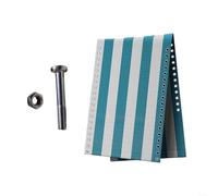 Advokingtap Paquete de 2 telas de repuesto para silla cero de 160 x 43 cm para textileno, cubierta a rayas de doble cara con tornillos para patio al aire libre, playa, jardín (rayas de pavo real)