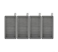 Advokingtap Paquete de 4 filtros HEPA para Dreame para aspiradora cilíndrica x50 Pro, kit de captura de polvo eficiente para limpieza del hogar, negro, 115 x 53 x 13 mm