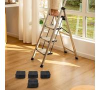 Advokingtap Patas de escalera, 4 piezas de 60 x 22 mm, almohadillas de goma antideslizantes, adecuadas para escaleras plegables y de manera manual que ofrecen estabilidad de agarre y protección del
