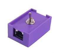 Advokingtap Red LAN RJ45 para interruptor de palanca para cable de par trenzado CAT5 CAT6 con control de enlace manual y amplia compatibilidad de dispositivos, morado, adecuado para